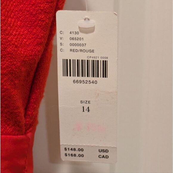 Maeve Red Sheath Mini Dress Sleeveless Scoop Neck Cocktail - Picture 9 of 9